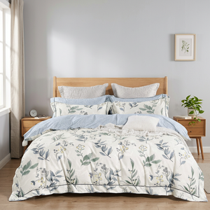 Parures de lit de luxe 100 % coton, imprimées sur mesure, tissage simple 200 fils, écologiques, toutes saisons, draps non jetables - Product Image 3