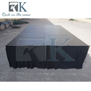 Modular Smart <b>Kit</b> Portable Stage Equipment System Mobile Stage Platform with Skirts for Events Concerts Weddings - Product Image 6
