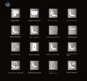 Sièges de voiture électriques en cuir de luxe <span class=keywords><strong>VIP</strong></span> avec commande tactile réglable, best-sellers - Product Image 3