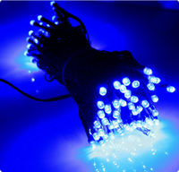 Guirlande lumineuse LED de Noël alimentée par piles 3AA, étanche, pour extérieur/intérieur, ligne verte encre, guirlande lumineuse décorative