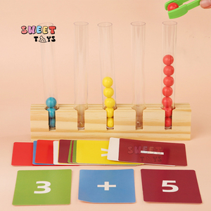 Juguete <span class=keywords><strong>de</strong></span> aprendizaje <span class=keywords><strong>de</strong></span> matemáticas <span class=keywords><strong>de</strong></span> educación temprana juguete educativo temprano <span class=keywords><strong>de</strong></span> madera <span class=keywords><strong>de</strong></span> ábaco colorido Montessori Ábaco aprendiendo a contar números - Product Image 4