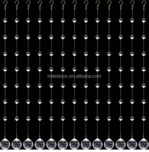 MILE Populaire Réception De Mariage Plafond <span class=keywords><strong>D</strong></span>écor Ignifugation <span class=keywords><strong>Cristal</strong></span> Chaîne Rideau Goutte <span class=keywords><strong>D</strong></span>'eau Acrylique Plafond <span class=keywords><strong>D</strong></span>écorations - Product Image 5