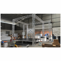 Structure de scène professionnelle en treillis pour affichage, treillis à embout pour charges lourdes, support personnalisé, treillis de toit en aluminium pour éclairage de scène et événements