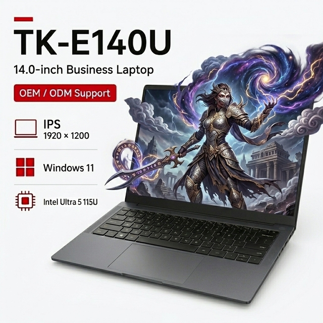 .Factory Direct 14 Inch Intel Ultra 5 115U Laptop Win11 Ultra Series DDR5 6400MTs Slim Business Laptop Ordinateur Portable