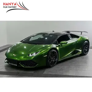 Air Bubble Free Car Wrapping Vehicle Ultra Gloss Mamba Green Color Wrap Vinyl Stickers Foil Glossy Car Wrap Vinyl Film
