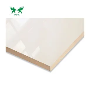 High glossy uv pet 6mm white mdf melamine waterproof board