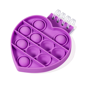 Mini Popit Fidget Toys, mignon carnet à spirales en forme de cœur, petit carnet kawaii pour filles - Product Image 3