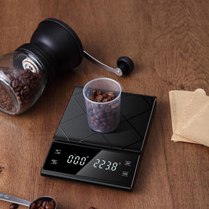 에스프레소 저울 3kg 0.1g 고정밀 ABS 플라스틱 표면 주방 저울 <span class=keywords><strong>5000</strong></span> 그램 타이머 부어 커피 저울 - Product Image 5