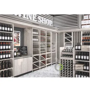 Индивидуальный шкаф для винных напитков со светодиодными светильниками, шкафы для гостиной, витрина для виски