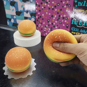 Nouvel Ensemble Adorable de Jouets Squishy en Forme de Pâtisserie (Burger, Croissant, Pain Ananas) pour Enfants de 8 à 13 Ans – Anti-Stress Réaliste en Caoutchouc TPR Écologique - Product Image 2