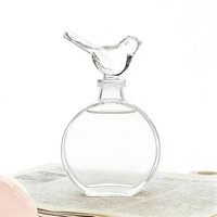 Bouteille diffuseur de parfum en verre plat et rond de 100 ml et 200 ml avec bouchon et bâtonnets en rotin
