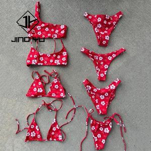 Traje de Baño de Venta Caliente de Fábrica, Ropa de Playa Hawaiana, Micro Bikini para Mujer, Bikini de Dos Piezas Estampado en Poliéster Personalizado - Product Image 1