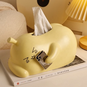 BHM Hộp Khăn Giấy Gốm Trang Trí Để Bàn Hình Quả Lê Nhân Vật Hoạt Hình Thiết Kế Dễ Thương Hiện Đại - Product Image 2