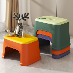 Junya Plastic <b>Stool</b> Small 33x24x20cm Bathroom Use PP Material Children Adult <b>Step</b> <b>Stool</b> - Product Image 3