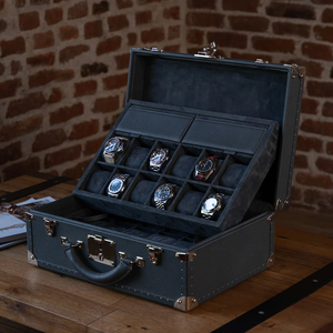 Customized Pure <strong>White</strong> <strong>Suitcase</strong> Men Royal Imperial Leather Case for Painting Arts and Jewelry - Product Image 6