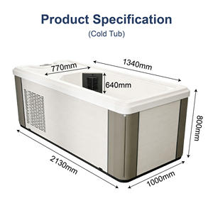 Indoor Ice <b>Bath</b> Barrel With Built-In Water Chiller Filter Ozone Spa Therapy Design All-in-One Cold Plunge - Product Image 2