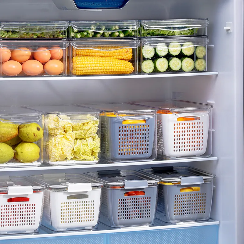 SHIMOYAMA укомплектованный прозрачный кухонный органайзер для холодильника и хранения для Филиппин