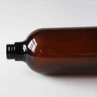 Bouteille de shampooing en PET, capacité 350 ml/1 L, flacon souple avec pompe pulvérisatrice