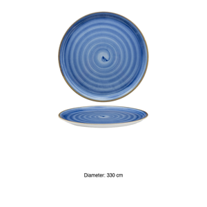 Plato para Pizza Saturnia Napoli Azul con Estampado Digital Circus de 33 cm, Suministros para Hostelería, Vajilla al por Mayor - Product Image 3
