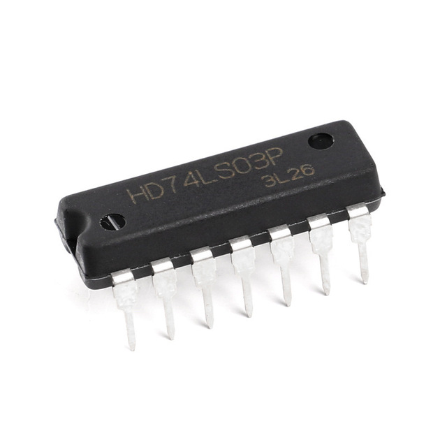 In-line HD74LS03P DIP-14 NAND Gate/with Open Collector Logic Chip