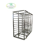 Aangepaste PLC-gestuurde roestvrijstalen 304 fruit- en groente droogmachine met transportwagen en stoomtunnel, capaciteit 2,5T-10T