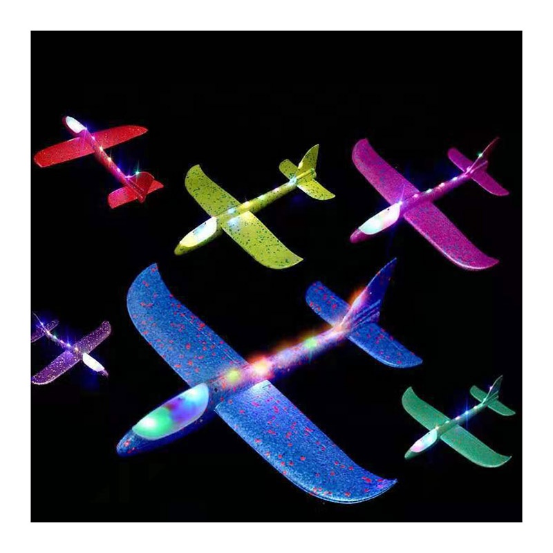 48 см метательный самолет игрушки для детей EPP подъемный планер 3D бросок воздушная летающая игрушка пеной модели самолет со светом