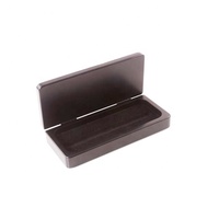 Boîte de rangement pour stylo en bois, piano en bois, finition laque noire, luxe