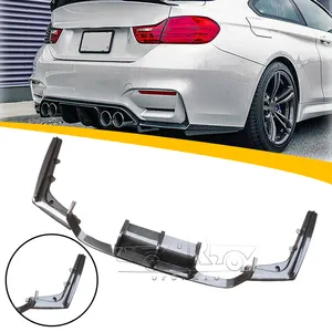 HS ABS Kohle faser V Style Seitensp litter Hecks toß stange Diffusor Lippe Für BMW F80 M3 F82 M4 2014 2015 2016 2017 2018 2019 2020