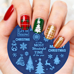 Chuyên Nghiệp Giáng Sinh Móng Tay Nghệ Thuật Chuyển Tấm Các Nhà Sản Xuất Tùy Chỉnh Cao Thiết Kế Chi Tiết Móng Tay Tem Tấm Cho Salon Kinh Doanh - Product Image 3