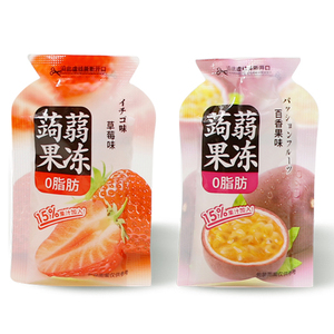 Vendita <span class=keywords><strong>calda</strong></span> gelatina Konjac aromatizzata alla frutta morbido e flessibile Keto personalizzato pronto a mangiare a basso contenuto di carboidrati 0 calorie confezionato in sacchetti - Product Image 4