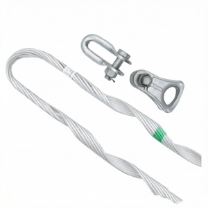 Abrazadera de tensión preformada NA-ADSS para cable óptico, accesorio de terminación para línea aérea - Product Image 1