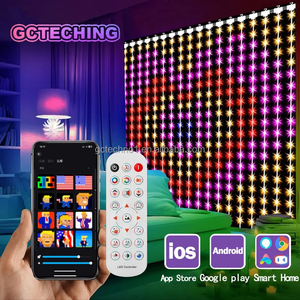 1*1/2*2/3*3M 400 <strong>LED</strong> Smart Curtain <strong>Lights</strong> <strong>String</strong> <strong>Lights</strong> With App Remote Control Music Sync Christmas Curtain <strong>String</strong> Fairy <strong>Lights</strong> - Product Image 1