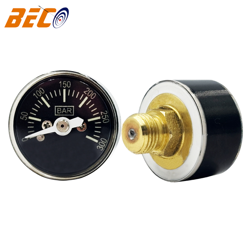 Manomètre, 1/8"BSPT Mini Manomètre Manomètre pour Air Fuel Air Eau