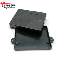 Boîtier en aluminium extrudé fin avec rainures de dissipation thermique, boîtier en aluminium noir pour module de commande industrielle PCB