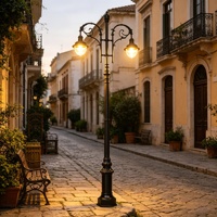 Lampadaire LED 30W à 2 têtes en aluminium et fonte, IP65, pour allées et chemins de jardin extérieurs, style européen, grands lampadaires de jardin