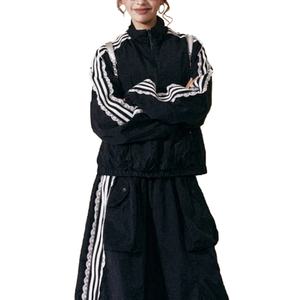 Prix de gros Veste de survêtement décontractée et confortable à coupe ample, style féminin avec bordure en dentelle - Product Image 5