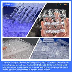 Mesin Pembuat Es Batu Kubus Komersial 1 Ton, Harga Pabrik untuk Minuman, Anggur, Teh - Product Image 2
