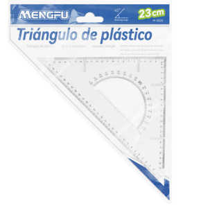 Esatto 23cm 45 gradi in legno PVC acrilico triangolo righello per la scuola di cancelleria per la misurazione e il disegno - Product Image 1