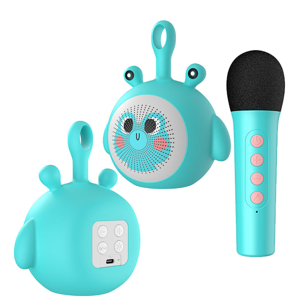 KG2-kid-HiFi-Sound-speaker-microphone-set สีฟ้า-