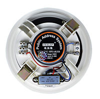 Haut-parleurs de système PA 6 pouces 100v 3W 6W haut-parleurs de plafond pour une utilisation en magasin et en magasin
