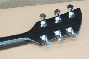 Chitarra Elettrica Nera Flyoung Factory a 6 Corde, Lunghezza Scala 527mm - Product Image 4