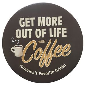 Vintage Round Metal Tin Sign Art Poster Retro Plate Coffee Route 66 Beer Car Motor Oil Esso Metal Sign - Product Image 4