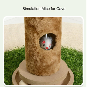 Poste Rascador para Gatos, Personalizado, Duradero, de Sisal Natural, con Forma de Planta, Antideslizante, Torre de Juego para Gatos de Interior - Product Image 4