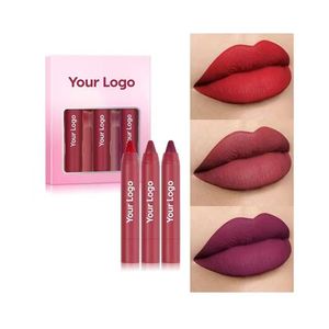 <span class=keywords><strong>Rossetto</strong></span> a Matita Opaco Vellutato Senza Logo, Impermeabile e a Lunga Durata, <span class=keywords><strong>Rossetto</strong></span> <span class=keywords><strong>Rosso</strong></span>, Set Regalo di Trucco, Texture Cremosa - Product Image 1