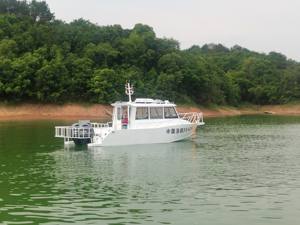 <span class=keywords><strong>Bateau</strong></span> de patrouille à coque en aluminium de 9,8 m, 2 moteurs hors-bord de 150 CV, déplacement de 4,5 t, équipement de sécurité maritime de 32 pieds, haute vitesse - Product Image 3