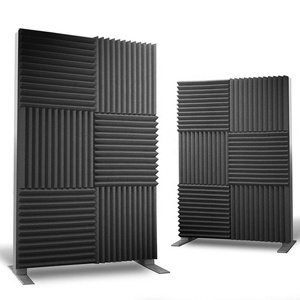 Pannelli a parete in schiuma acustica ignifuga dal Design moderno 30x30x5 cm 12 pezzi stile di foglio a cuneo di assorbimento acustico degli studi dell'hotel - Product Image 1