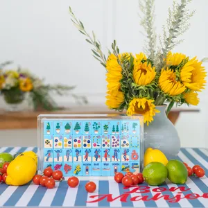 Fichas de Mahjong <span class=keywords><strong>RIVIERA</strong></span> JET SET personalizadas de fábrica, color azul Portofino, de acrílico tallado de lujo, estilo americano, para vacaciones en la costa. - Product Image 1