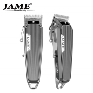Tondeuse à cheveux professionnelle JAME JM-G500 avec nouvel écran LCD latéral, design entièrement métallique pour usage hôtelier, prise US, batterie au lithium - Product Image 5