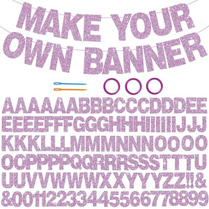 DIY Letter Banner Kit - Maak je eigen kartonnen banners met thermische transferdruk voor verjaardagen, bruiloften, feesten en hangende decoraties - Product Image 6