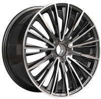 Rueda de Aleación para Automóvil de Pasajeros REW de 20 Pulgadas, 8.5J 10J, PCD 5x112-120, 5 Orificios, Llanta Deportiva, Plateado Pulido Brillante